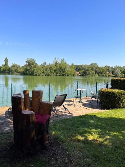 Chalet Moderne Au Bord D'Un Lac Saint-Sauveur-lès-Bray エクステリア 写真